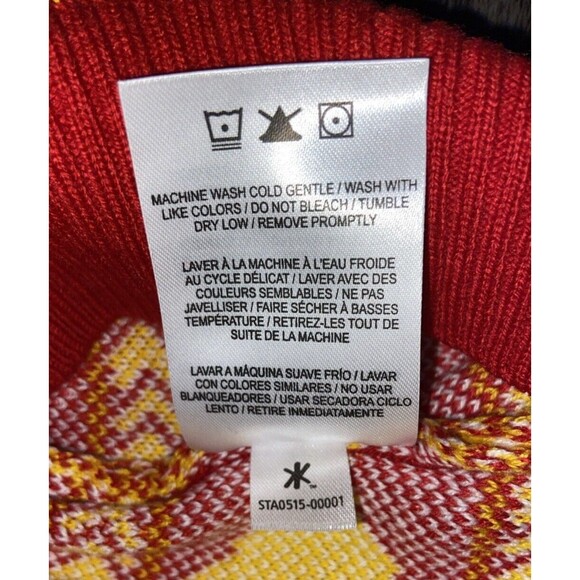 Klew Iowa State Women's Big Logo V-Neck Sweater RED/Yellow - SMALL NEW WITH TAGS - Picture 5 of 13